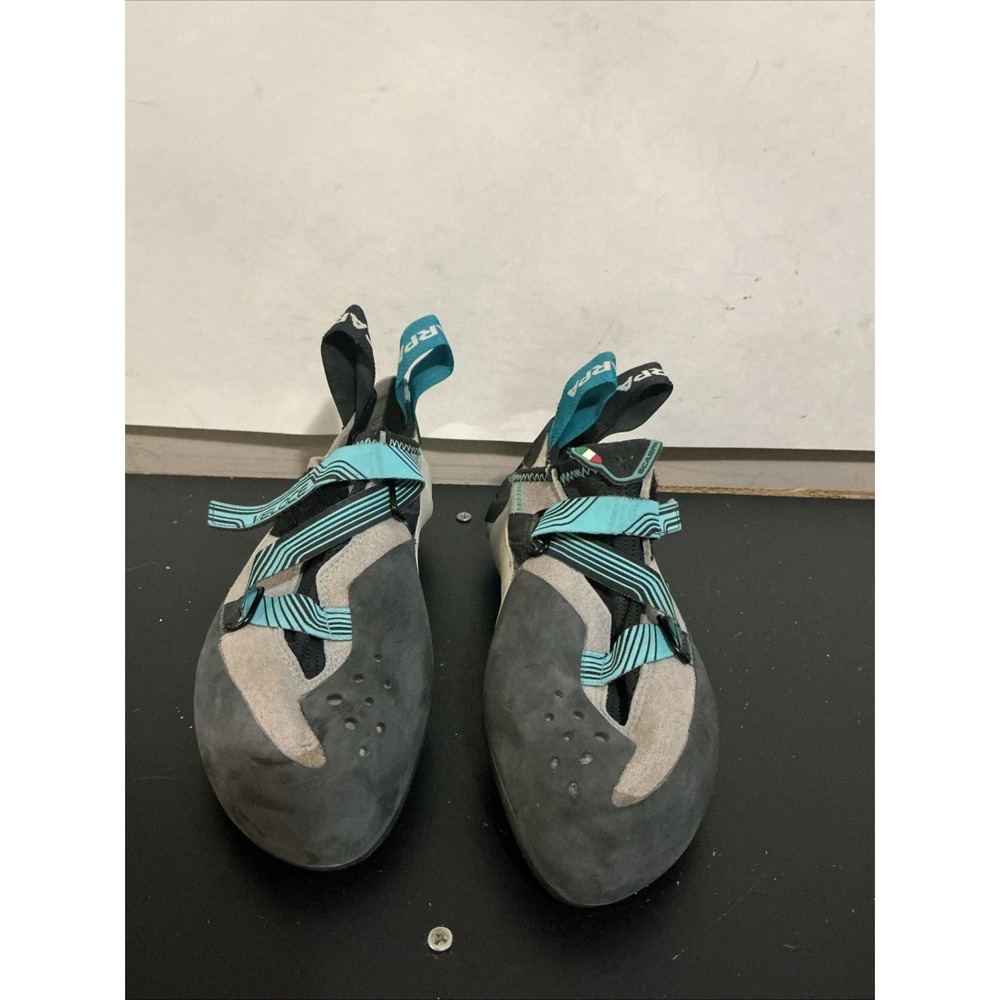 SCARPA Veloce Womens Climbing Shoes Size 36 US 5.5 Maldives Blue Grey